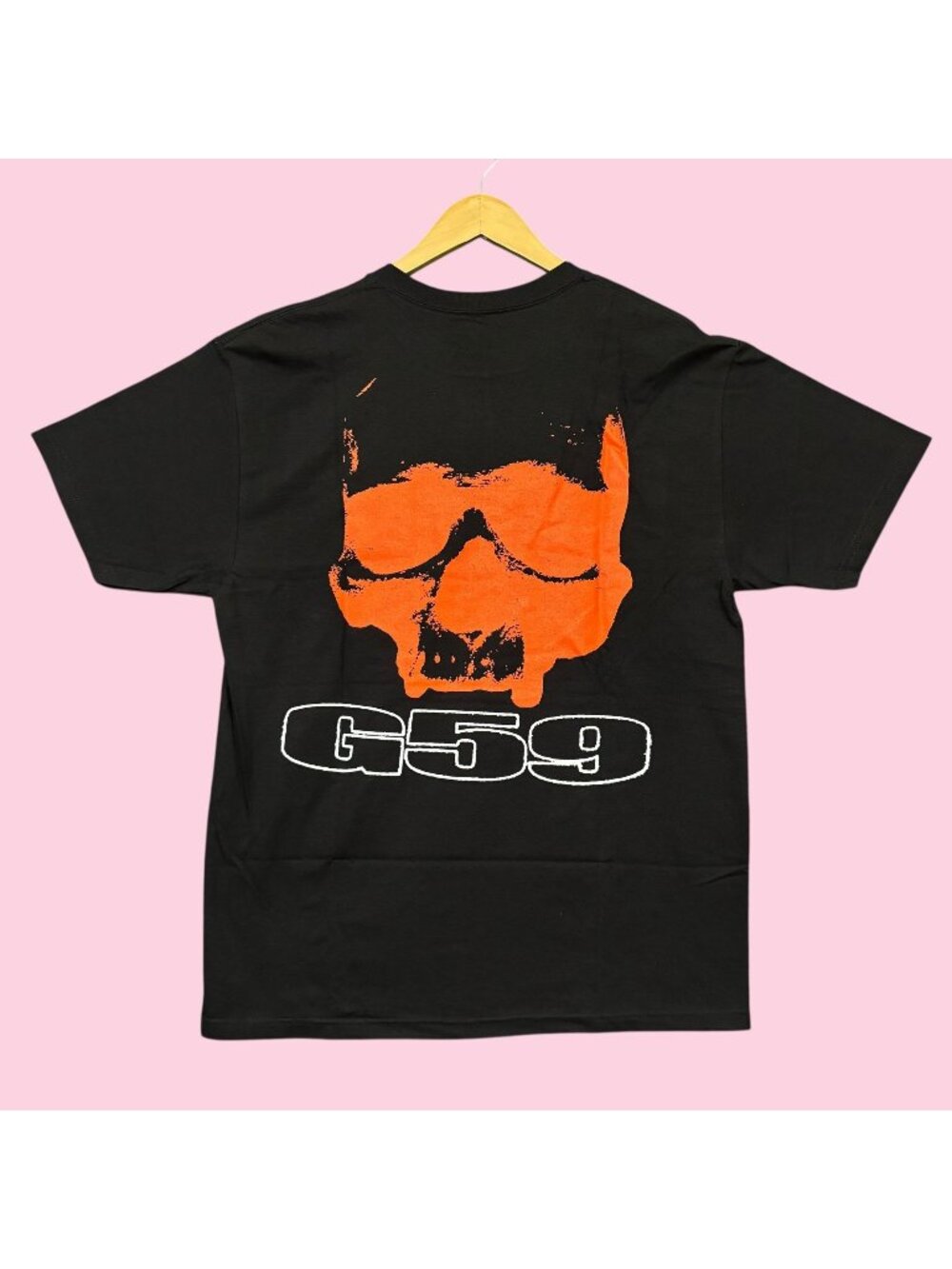 G59 Records x The Suicideboys Orange Skull Logo Hip-Hop Tee L